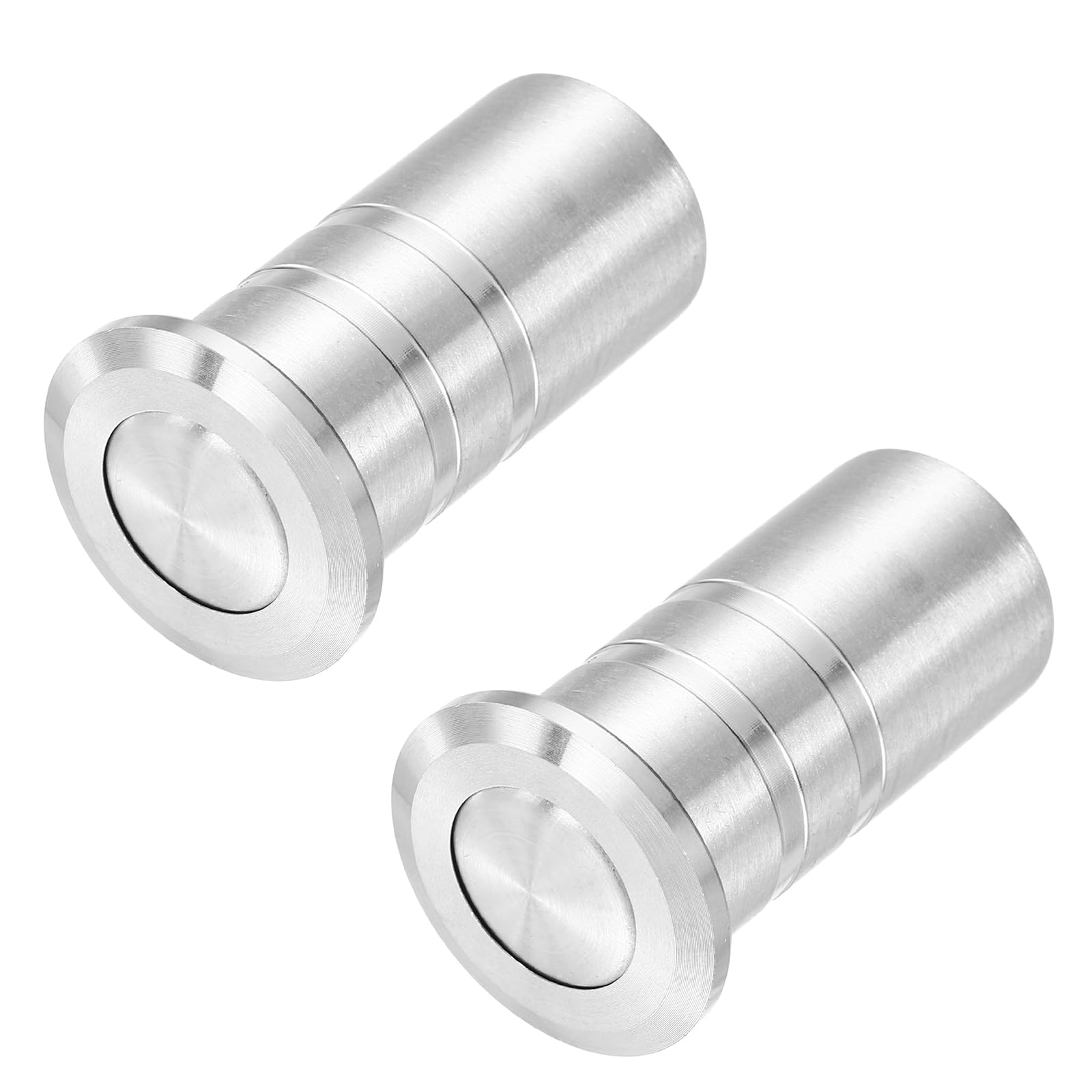 sourcing map 2PCS 12mm/0.47"Dx40mm/1.58"H Door Latch Dust Protector Silver