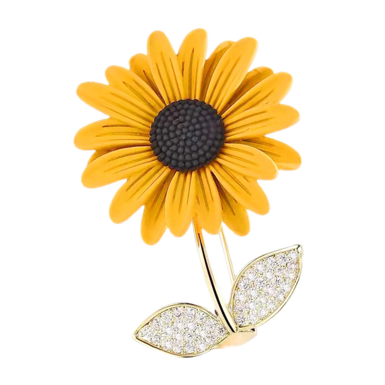 VALICLUD 5piezas Broche De Girasol Delicado Para Mujer Alfiler Decorativo Para Abrigo y Ropa Accesorio Elegante Para Fiestas y Ocasiones Especiales