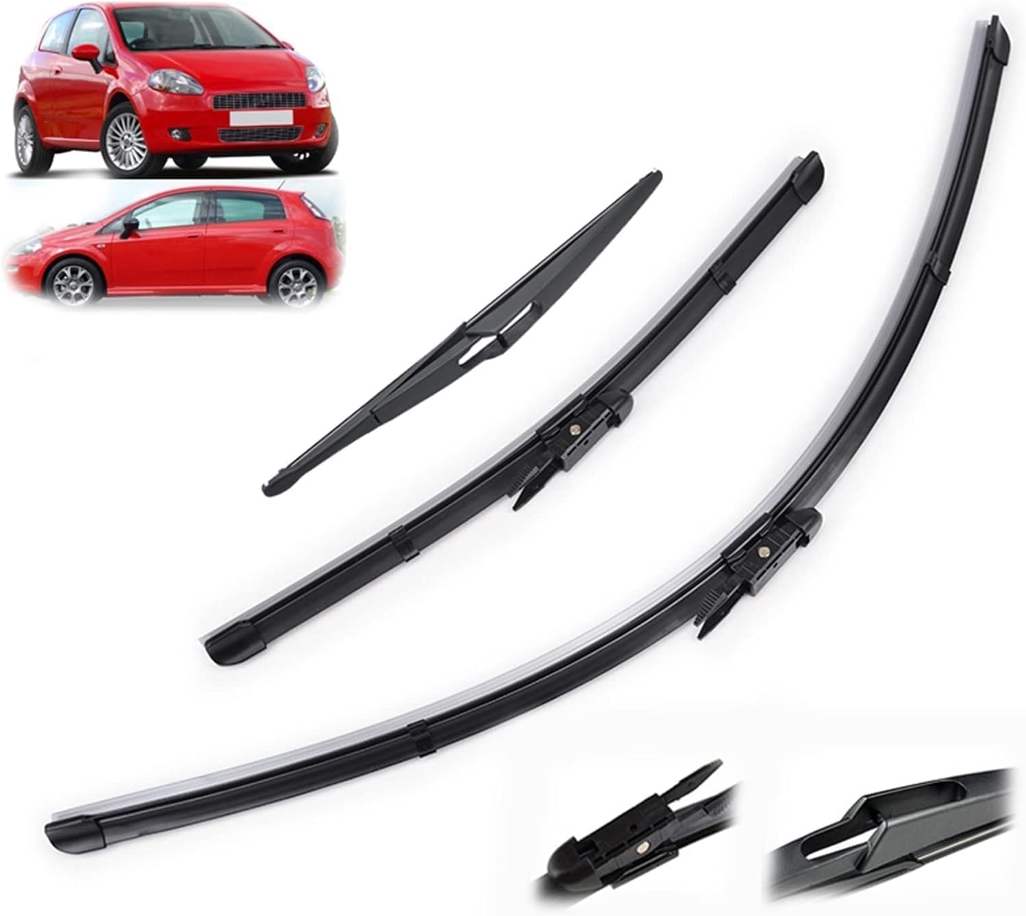 Balais D'essuie-Glace Pare-Brise Fiat Punto Evo 2010 2011 2012 Fenêtre