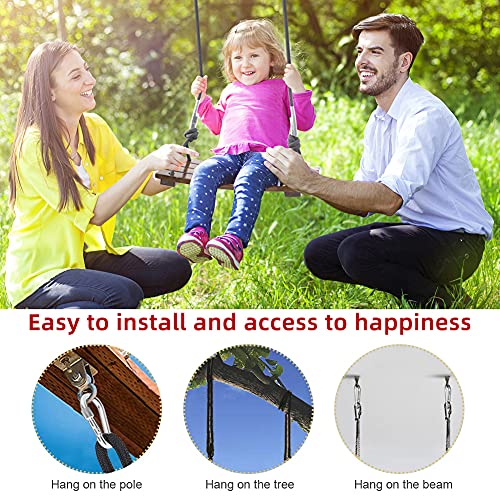 PELLOR Altalena Legno da Giardino per Bambini