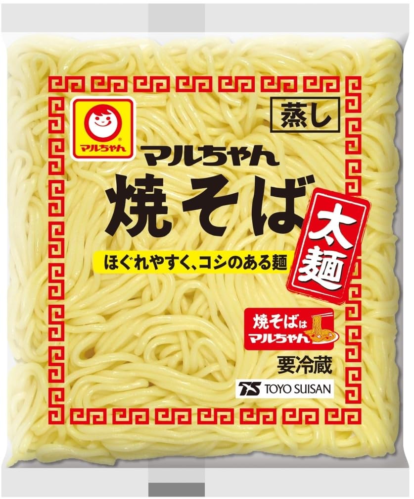 Amazon.co.jp: [冷蔵]マルちゃん 1食焼そば 太麺×10袋 : 食品・飲料・お酒