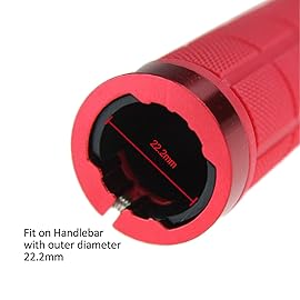 PLATT Bike Handlebar Grips Rubber Comfortable Bicycle Handle Grip for MTB/BMX with Plastic End Caps,White