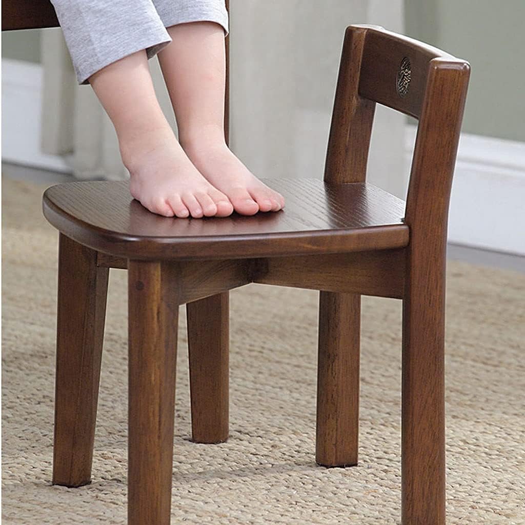 Minimalist Fashion Creative Children's Small Stool Backrest Small Chair Low Stool Non-Slip Wooden Stool for Kids Adult Creative Small Low Stool Casual