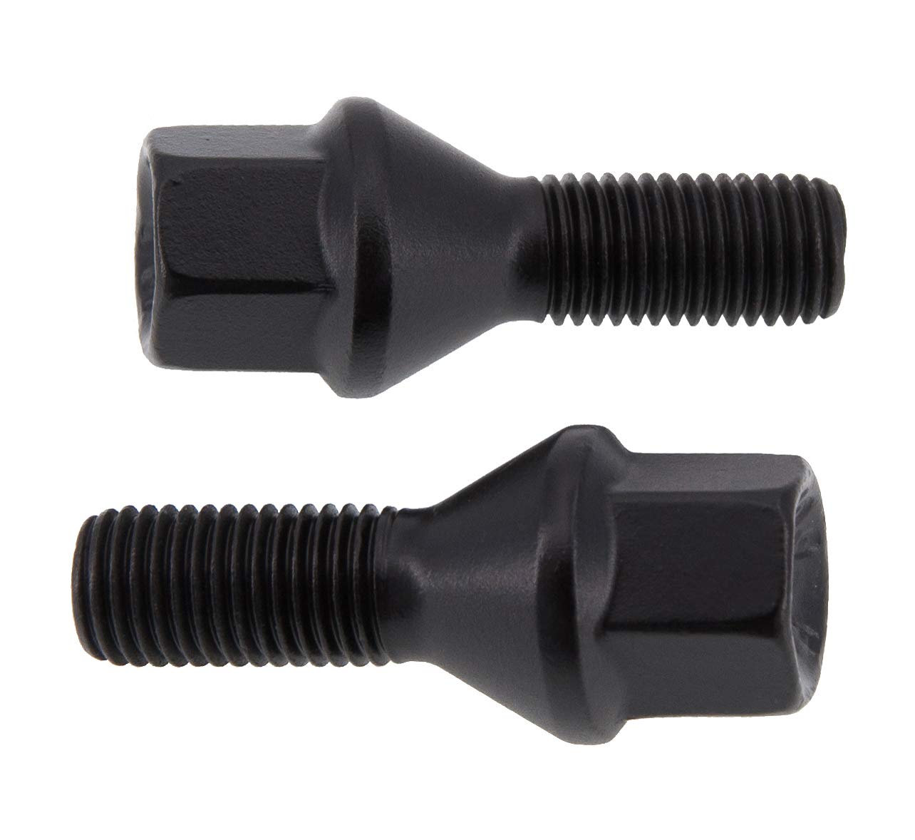 levando 20 sztuk śrub do kół M14 x 1,25 40 mm długość trzonu stożkowego 60° SW17 – zestaw sworzni kół z 20 śrubami do kół w jakości OE, do felg aluminiowych i wymiany opon, kolor czarny