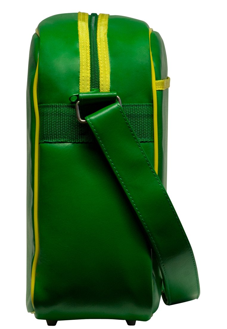 Logoshirt® Air Zaire I Logo I Umhängetasche I Schultertasche I Retro-Sporttasche I Kunstleder I Querformat I grün I Lizenziertes Originaldesign