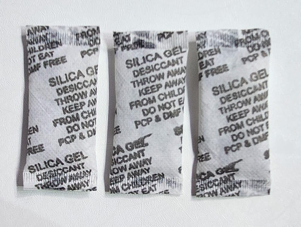 Noval Silica Gel Packs, Transparent Desiccant Packets for Storage, Moisture Absorbers for Spices, Jewelry, Shoes, Boxes, Electronics