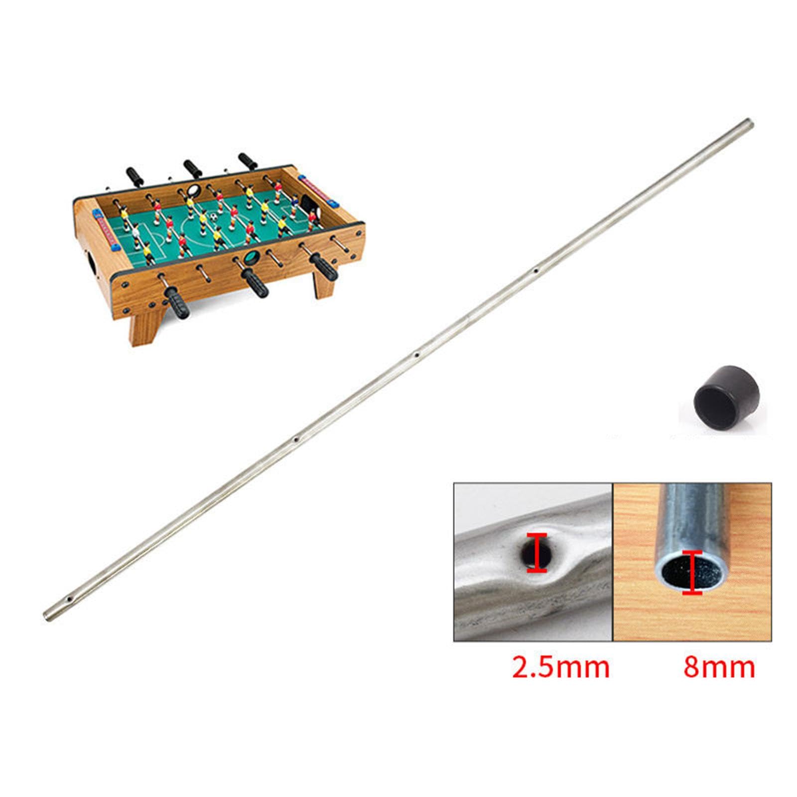 KESOTO Varilla de Mesa de futbolín, Poste de futbolín para Mesa de Escritorio para Juegos de Familiares, Varilla de Acero de 8 mm x 52,5 cm