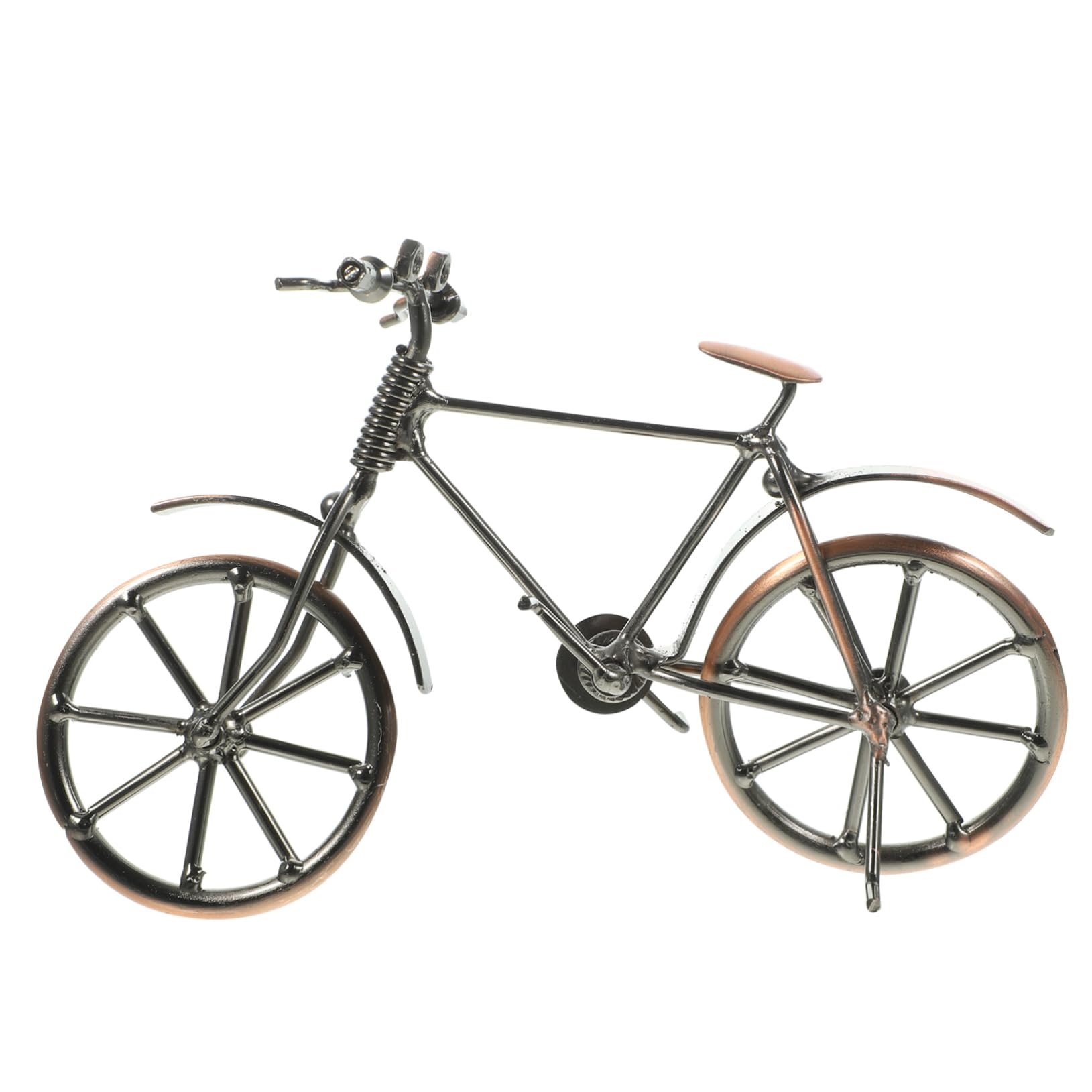 CORHAD Alloy Bike Model Figurine Small Vintage Decor Unique Vintage Bike Sculpture Home Decor Accessory
