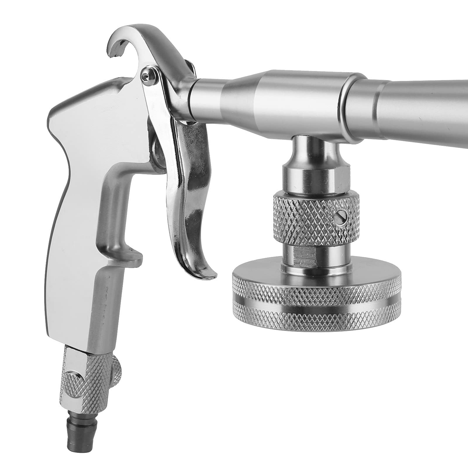 6,2~9,5 Kg Hochdruckauto Reinigungssprühgerät, Pneumatik Auto Innenräume mit 1000 ml Sprühflasche 2 Düse, Schneeschaum Lanze Auto Detail Werkzeuge (Silber)