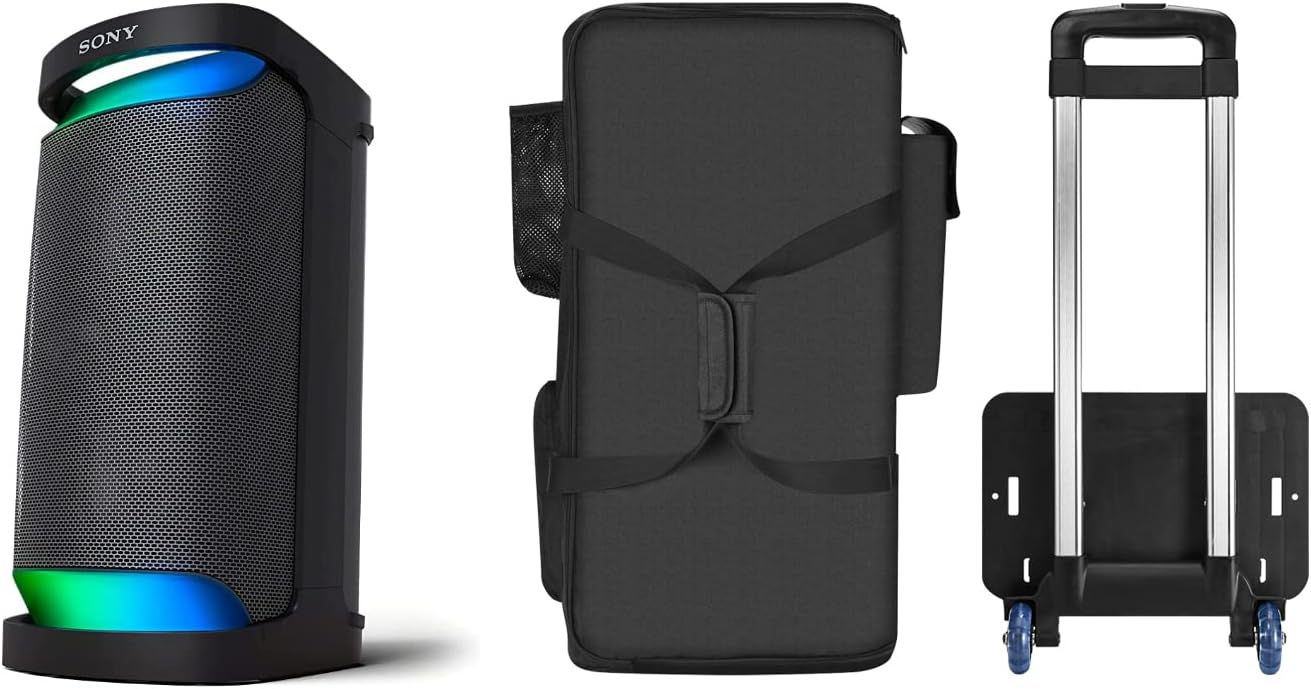 Sony SRS-XP500 Audio Trolley Bag,Travel Case for Sony SRS-XP500 Outdoor Karaoke Wireless Portable Speaker Multifunctional Storage Bag
