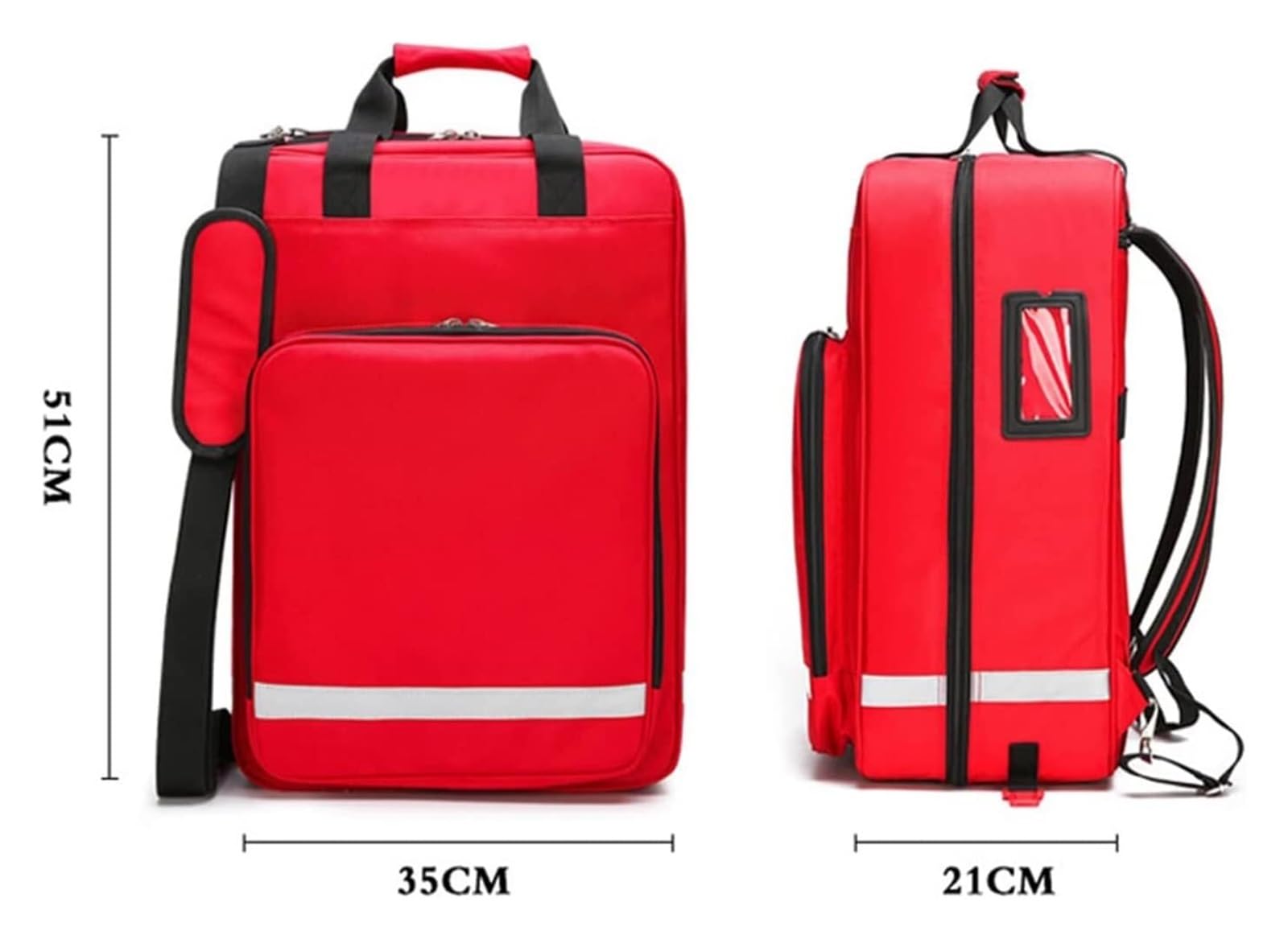 Kit di Primo Soccorso con Ruote e Maniglia Rimovibile – Organizzazione Medica per Casa, Auto, Viaggi, Escursionismo, Campeggio ed Emergenze