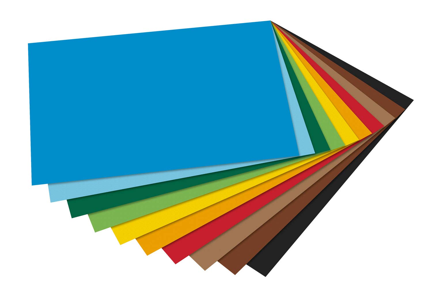 folia 6318 Coloured Paper 130 g/m², Coloured Drawing Paper in Brick Red, DIN A3, 50 Sheets, as a Basis for Numerous Crafts