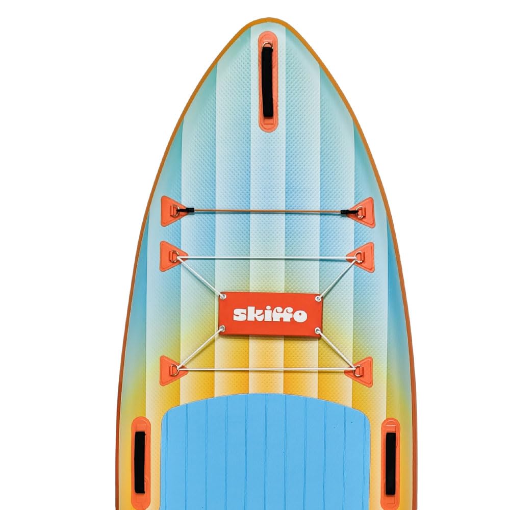 Skiffo Rivage Sunrise 11' – Sup Inflable 2 en 1 Kayak Completo – 335 x 86 x 15 cm – MAX 160 kg – Estable y versátil – Diseño único