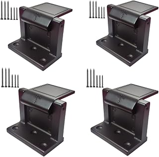 Black Door Lock Reinforcer Privacy Door Latch for,Hotel Security Door Lock ,Privacy Door Latch for in-Swinging Doors Extra High Home Door Security Lock (4 Pack)