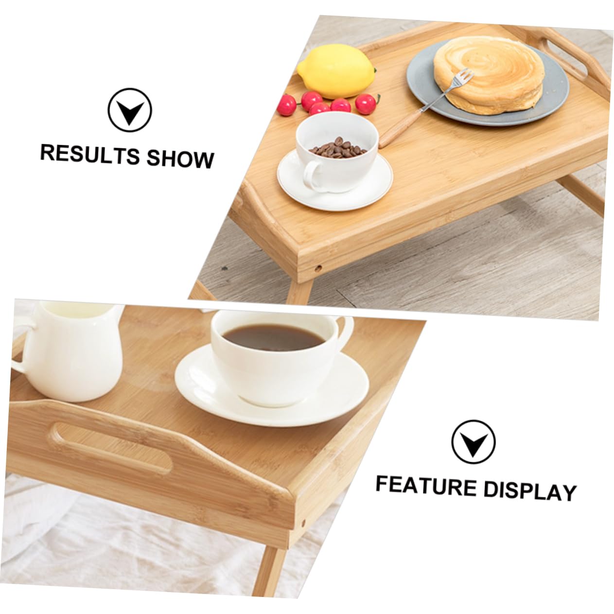 Support pour Ordinateur Portable Pliable en Bambou, Table Simple