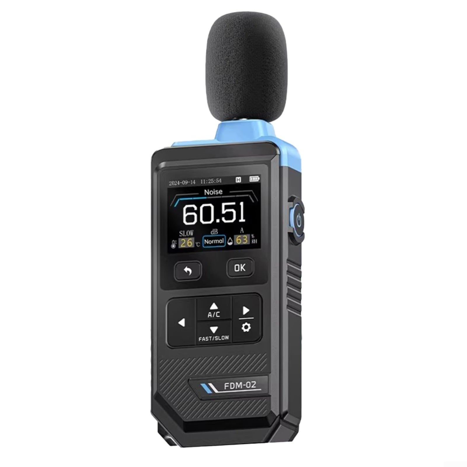 FDM-02 - Medidor digital de nivel de sonido (30 – 130 dB, A/C, con