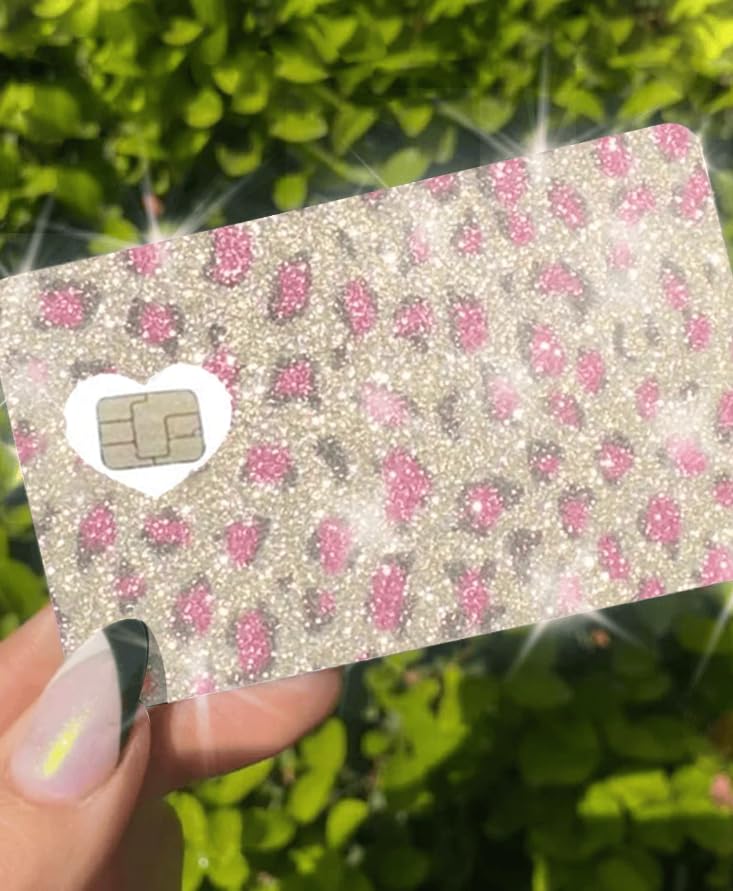 Autocollant réfléchissant original pour carte de crédit ExotixCard couverture brillante motif ice