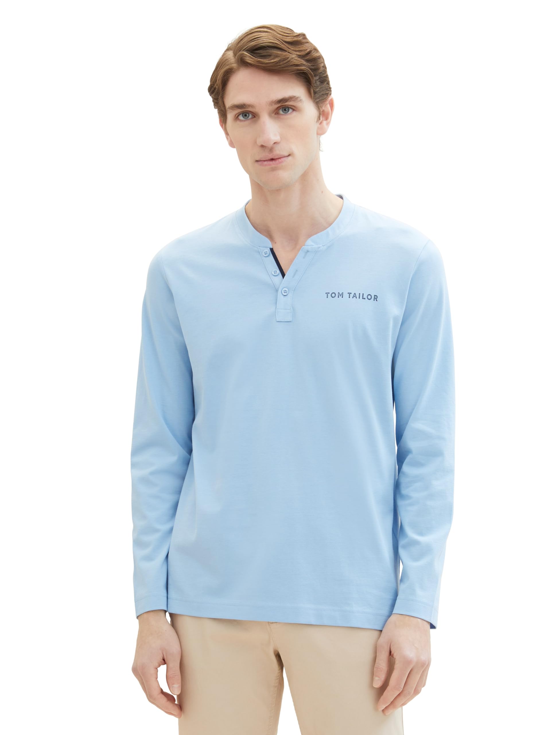 Tom Tailor Denim Longsleeve 1043909 Nero Regular Fit