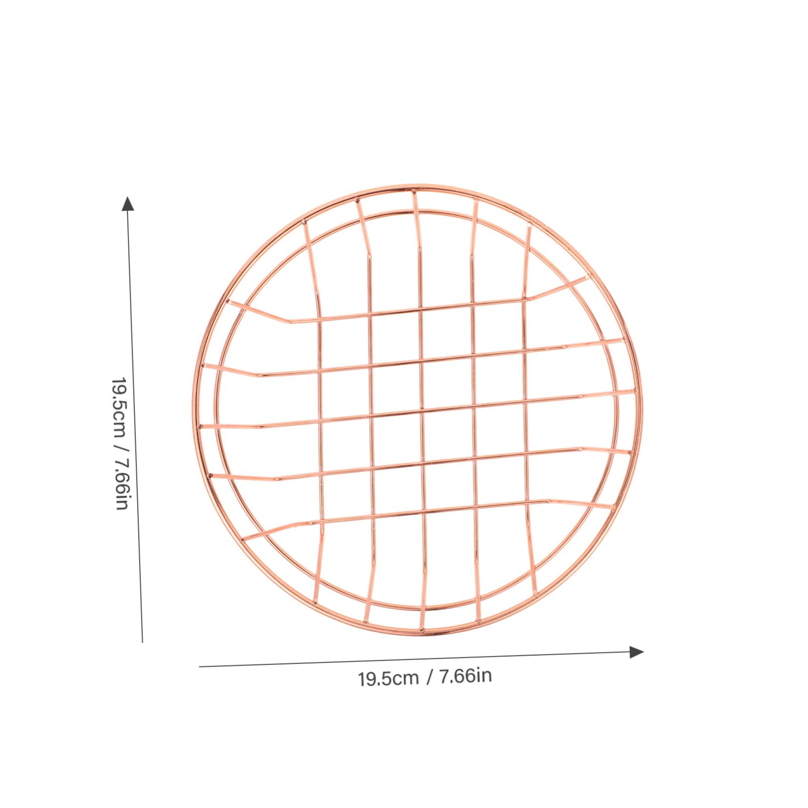 JECOMPRIS Fast Food Storage Basket Iron Wire Container for French Fries Fried Chicken Snacks Elegant Serving Basket for Home Decor Picnics Parties