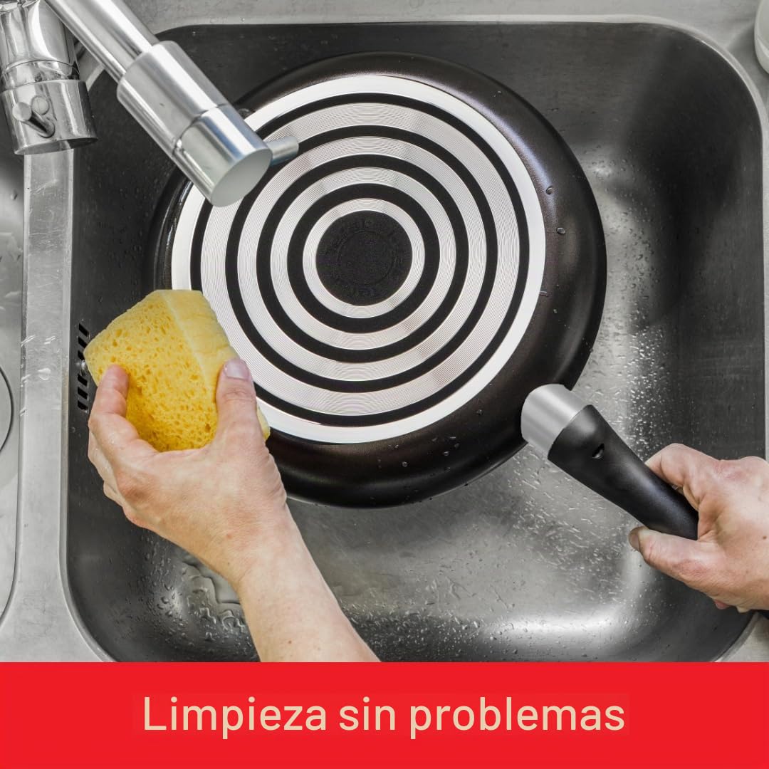 Tefal Taste - Juego de 2 sartenes (20 y 28 cm), color negro
