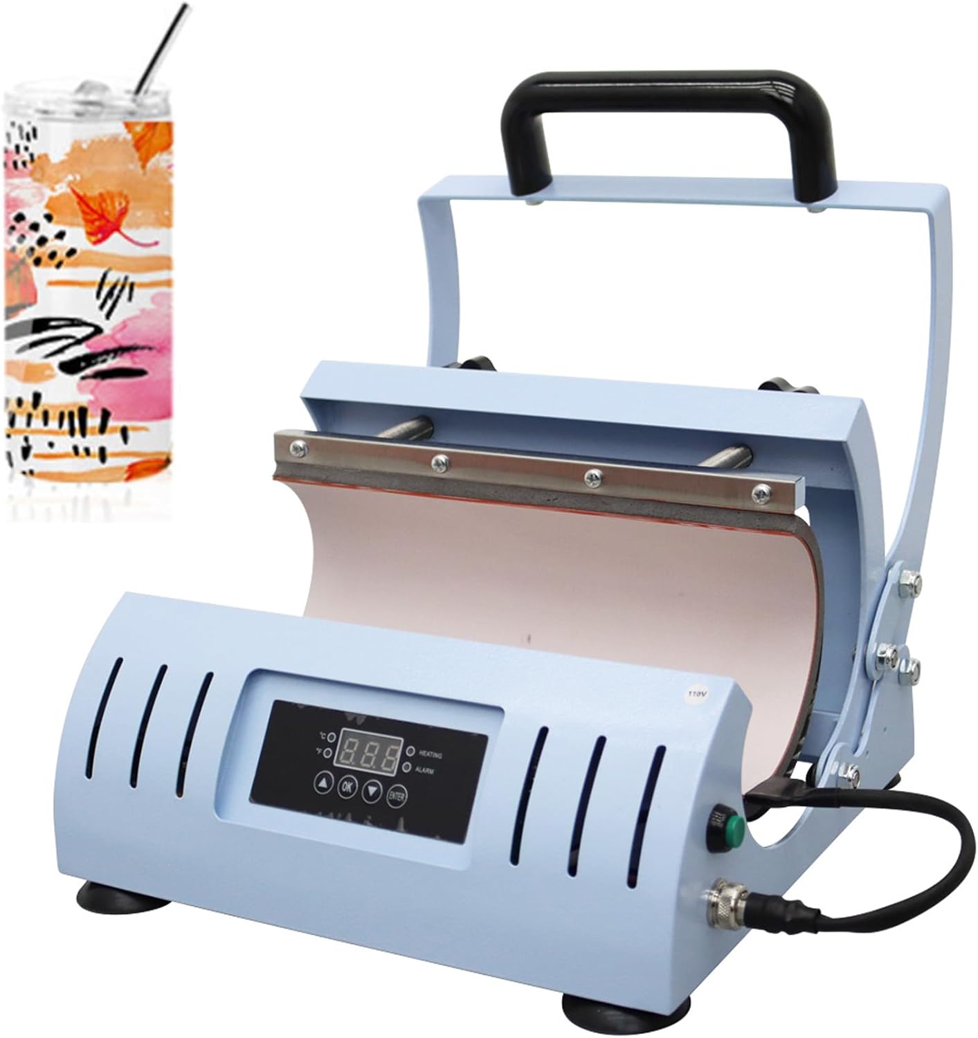 TECHTONGDA Máquina de Prensa Térmica para Vasos 11-30oz