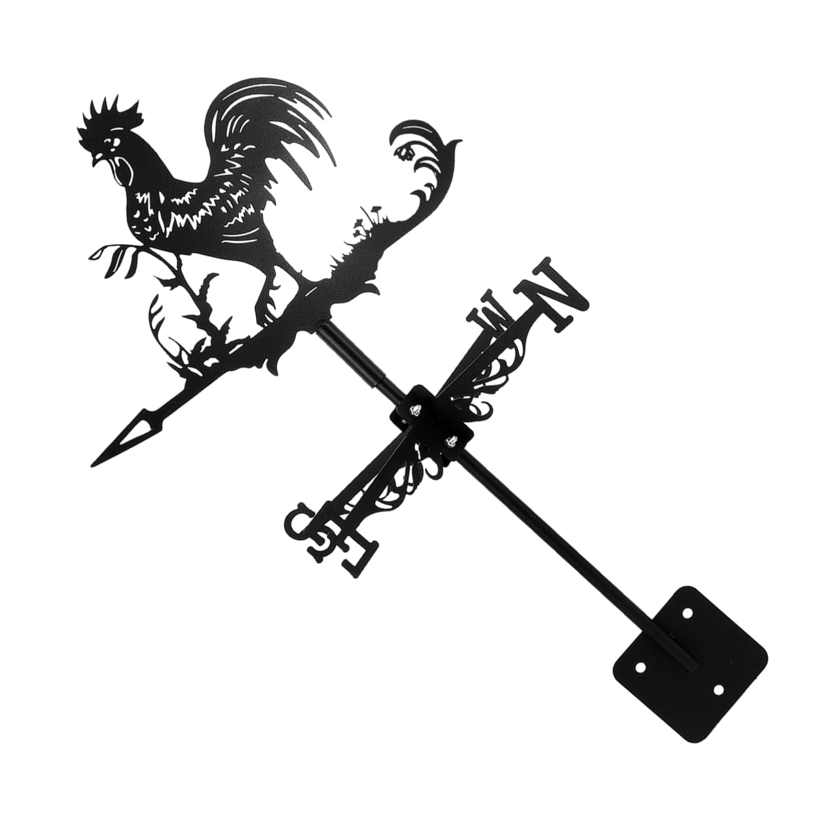 Girouette en fer pour jardin anti rouille et indicateur de vent robuste