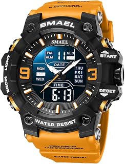 Men's Watches Sports Outdoor Waterproof Military Watch Date Multi Function Tactics LED Face Alarm Stopwatch for Men 8049