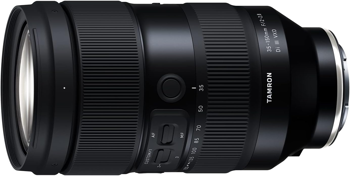 Tamron 35-150mm F/2-2.8 Di III VXD Lens for Sony E-Mount Full Frame Mirrorless Cameras Model A058 Bundle with Deco Gear Photography Backpack + UV Polarizer FLD Filter Kit + 64GB Card and Accessories