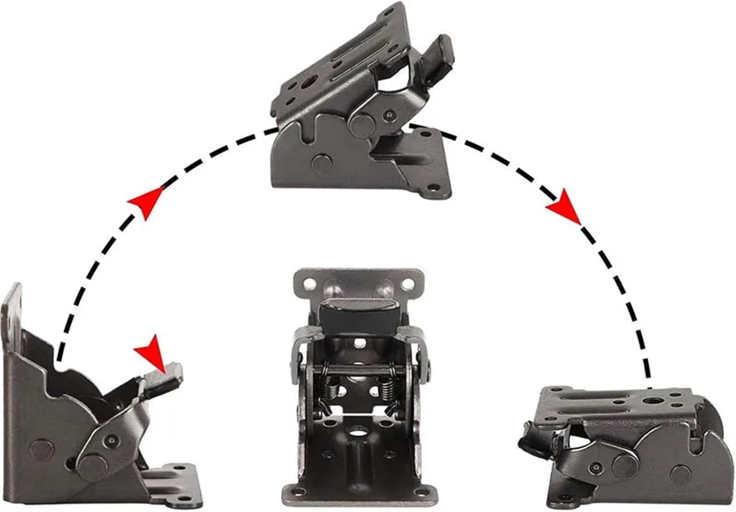 Folding Leg Bracket 4/8pcs Iron Support Frame Self-Locking Hinge Table Fittings and Gussets-for s Hardware Tool(4pcs)