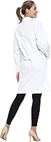 Vista 4 de Natural Uniforms Abrigo médico profesional de manga larga unisex de 40 pulgadas