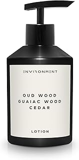 ENVIRONMENT Inspired by Designer TF Oud Wood Lotion, 300ml Luxury Scented Lotion (Oud Wood | Guaiac Wood | Cedar) Bathroom Luxury, Men & Women High-End Body Lotion, Hand Cream, Dry Skin Treatment