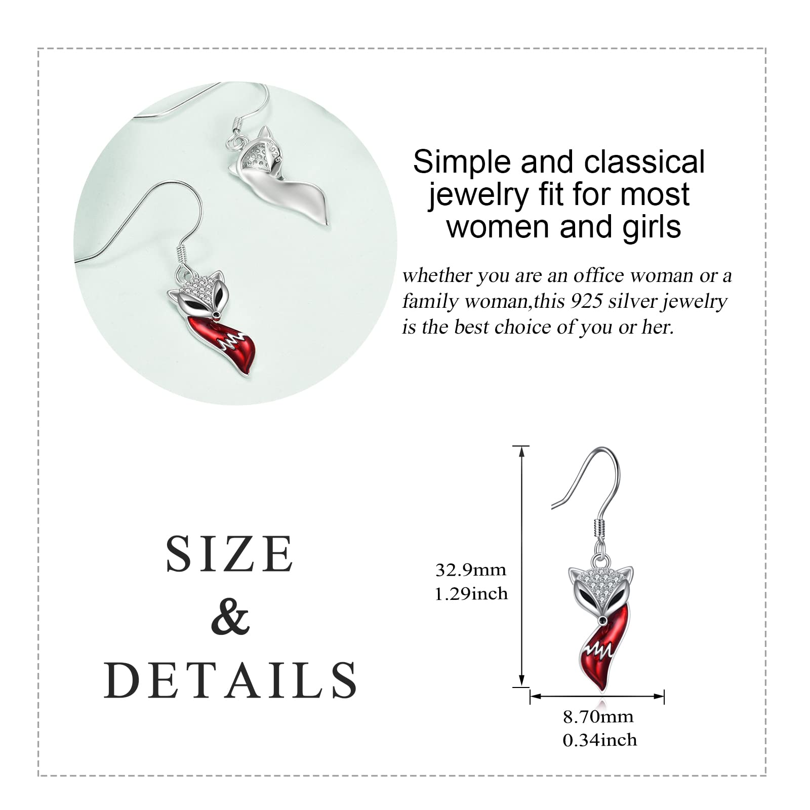 Orecchini Colibrì con Ganci Ipoallergenici Orecchini Pendenti con Uccelli Gioielli in Argento Sterling 925 Regali Colibrì per Donne Ragazze