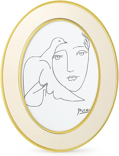 Vista 9 de SWTHONY Marcos ovalados de 5 x 7 pulgadas, marco de fotos moderno plateado de 5 x 7 con parte frontal de vidrio de alta definición Plata