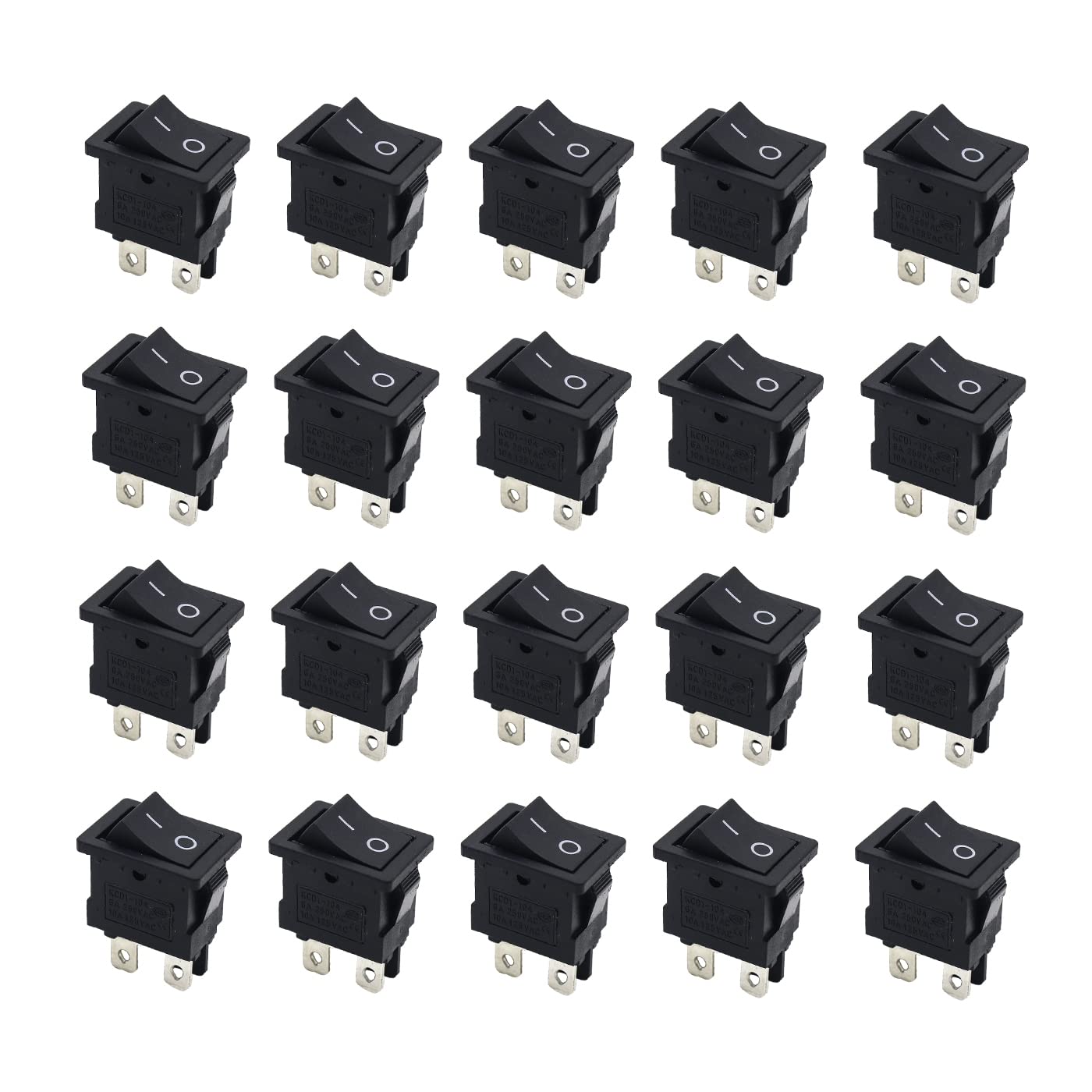 Electronic Spices KCD4 15a to 30a 250v Black Color 4 Pins Dpdt Heavy Duty Plastic Rocker Switches Pack of 50pcs (B0BFQ7VP9F) Amazon Price History, Amazon Price Tracker