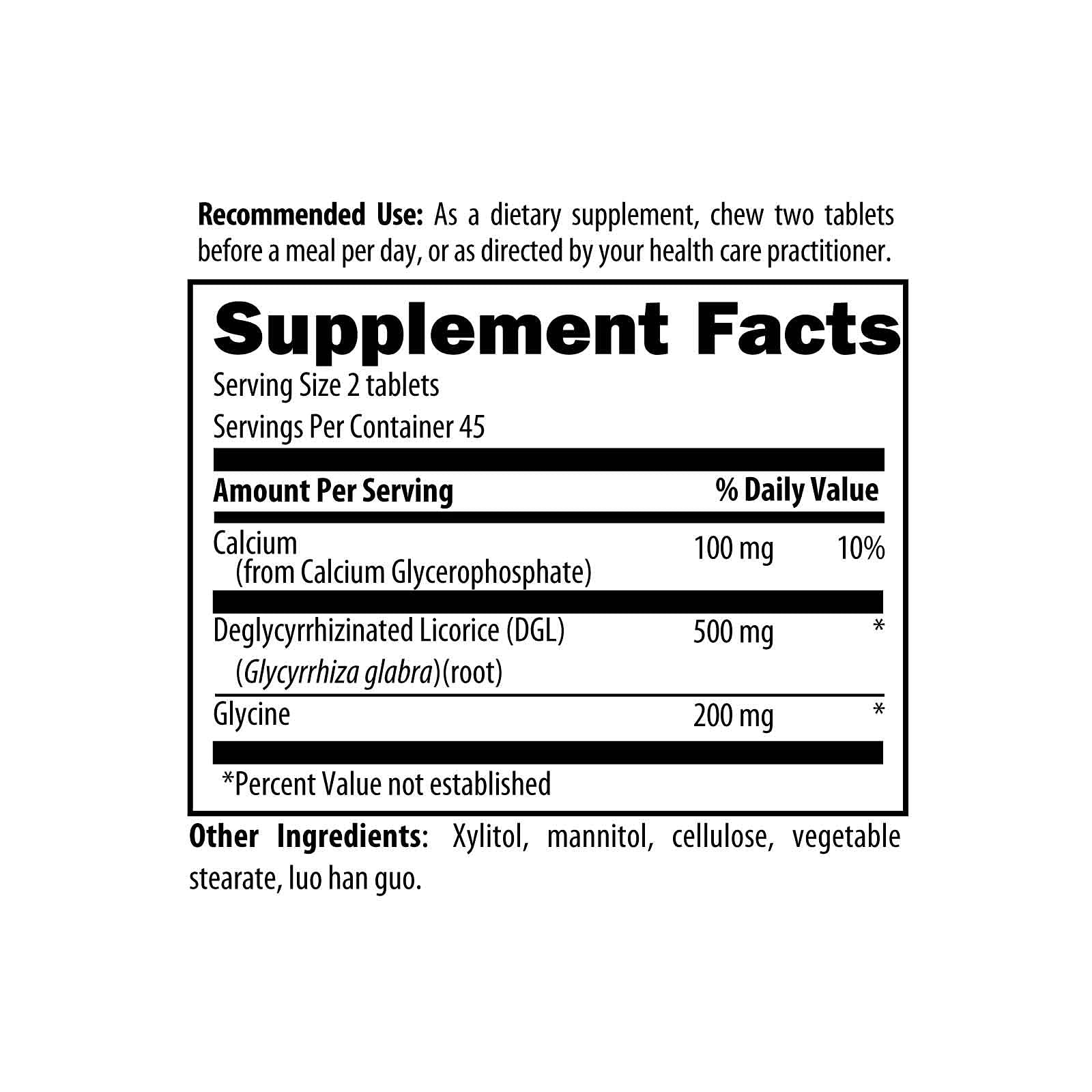 Designs for Health Deglycyrrhizinated Licorice Root Chewables - DGL Synergy 500mg Licorice Supplement to Support Digestion - Pleasant-Tasting, Non-GMO + Sugar Free (90 Chewable Tablets)