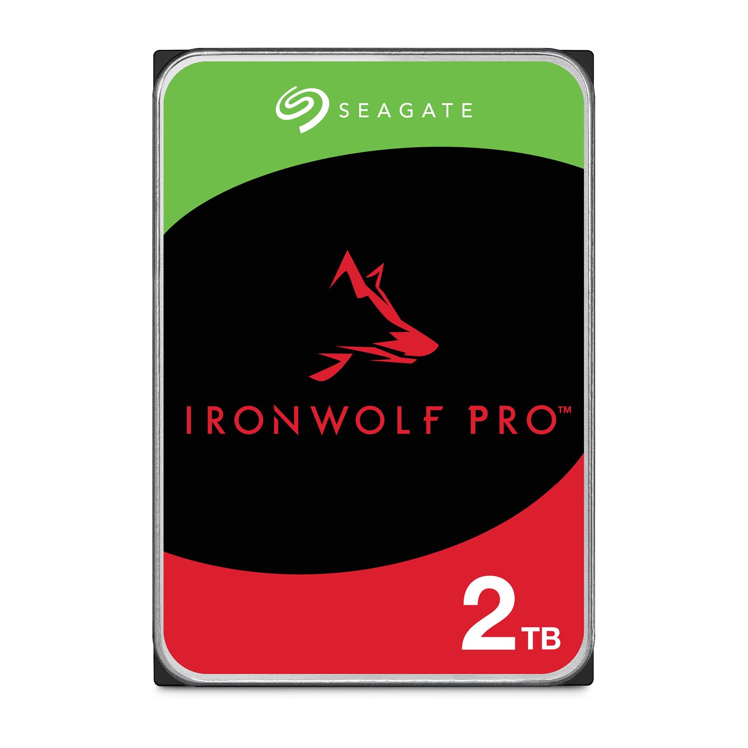 Seagate IronWolf Pro, 2 TB, Enterprise NAS Internal HDD –CMR 3.5 Inch, SATA 6 Gb/s, 7,200 RPM, 256 MB Cache for RAID Network Attached Storage (ST2000NT001)