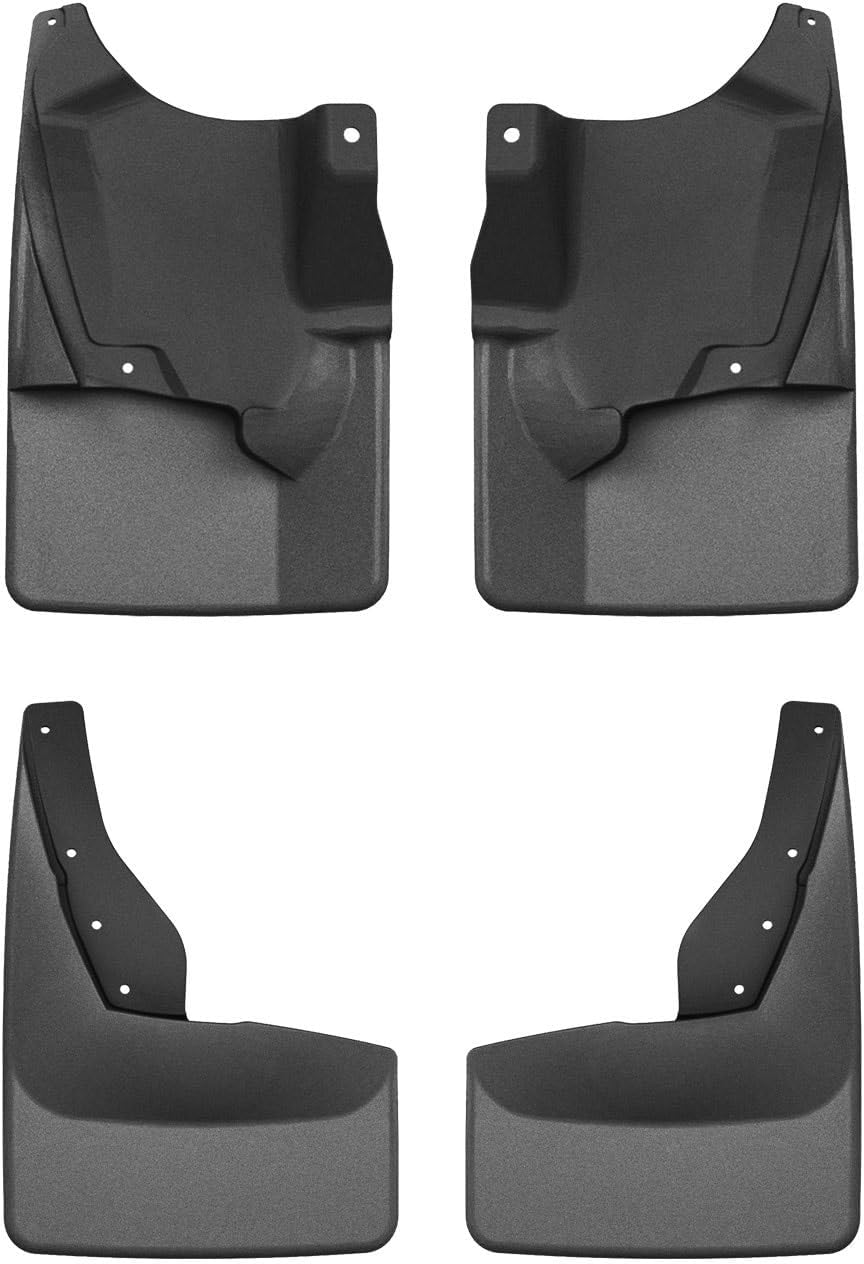 WeatherTech Custom No Drill Splash Guard MudFlaps for Ford Expedition Max, Expedition, Front & Rear Set (110216-120216), Black