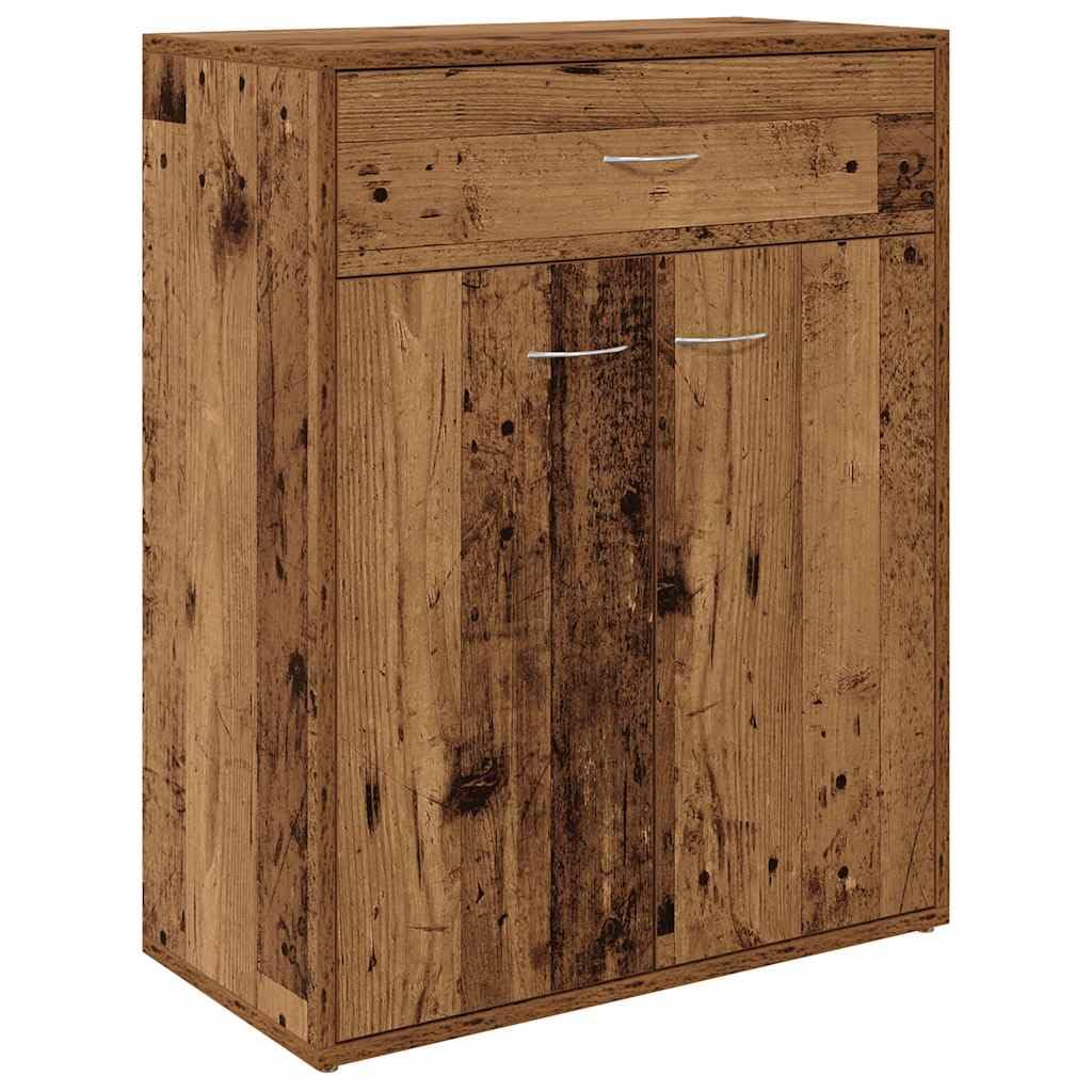 vidaXL Sideboard Altholz-Optik 60x30x75 cm Holzwerkstoff, Schrank, Highboard, Home Organizer, Lagerschrank, Beistellschrank, Wohnzimmerschrank