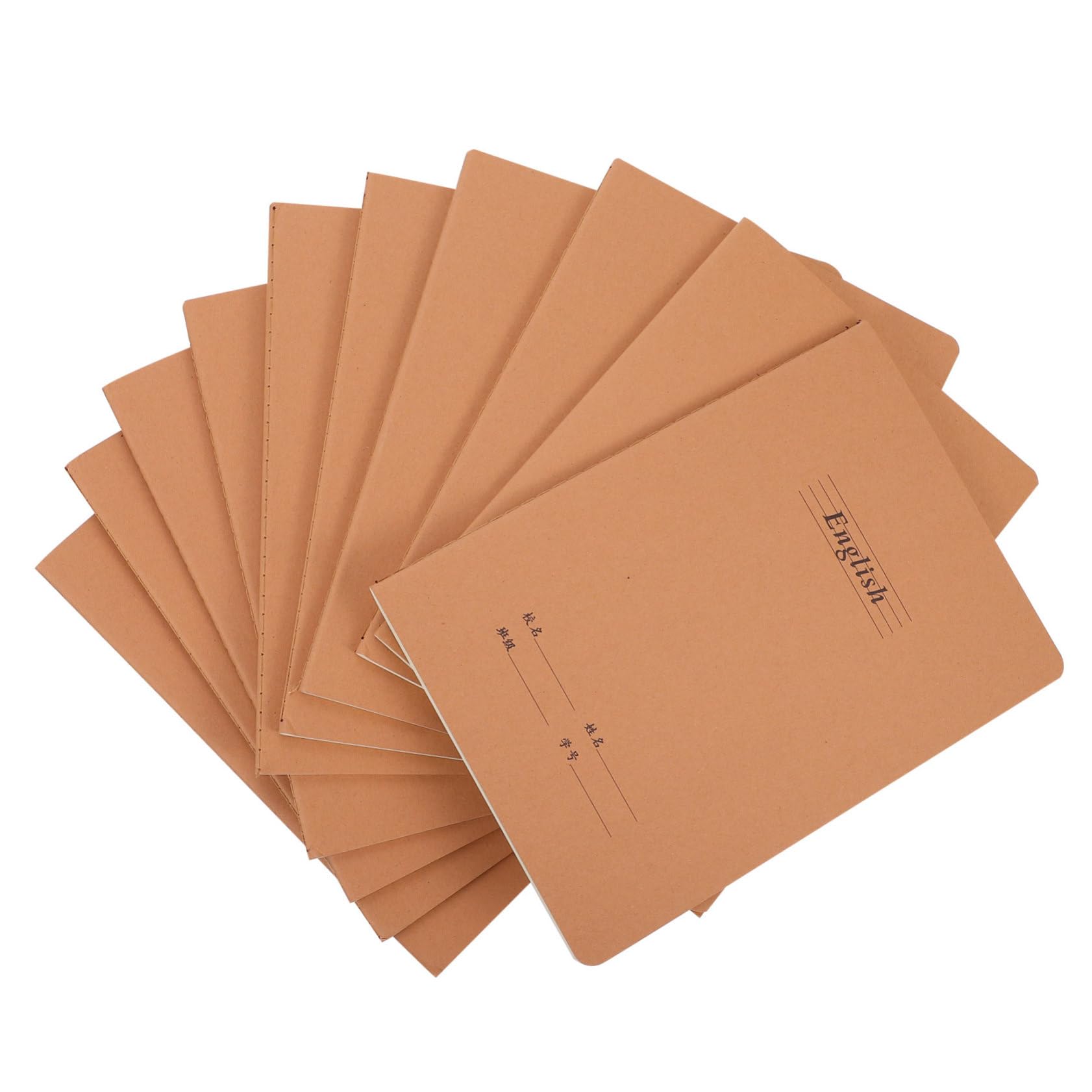 STOBOK Lot de 10 Cahiers D’écriture Manuscrite en Papier, Légers et Portables, pour Élèves et Étudiants, Pratique la Maison L’école
