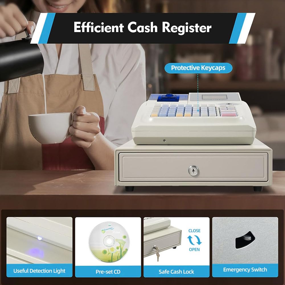 Caja Registradora, Caja Dinero Caja Caudales con Llave Caja Registradora Pequeña Caja Registradora Bar