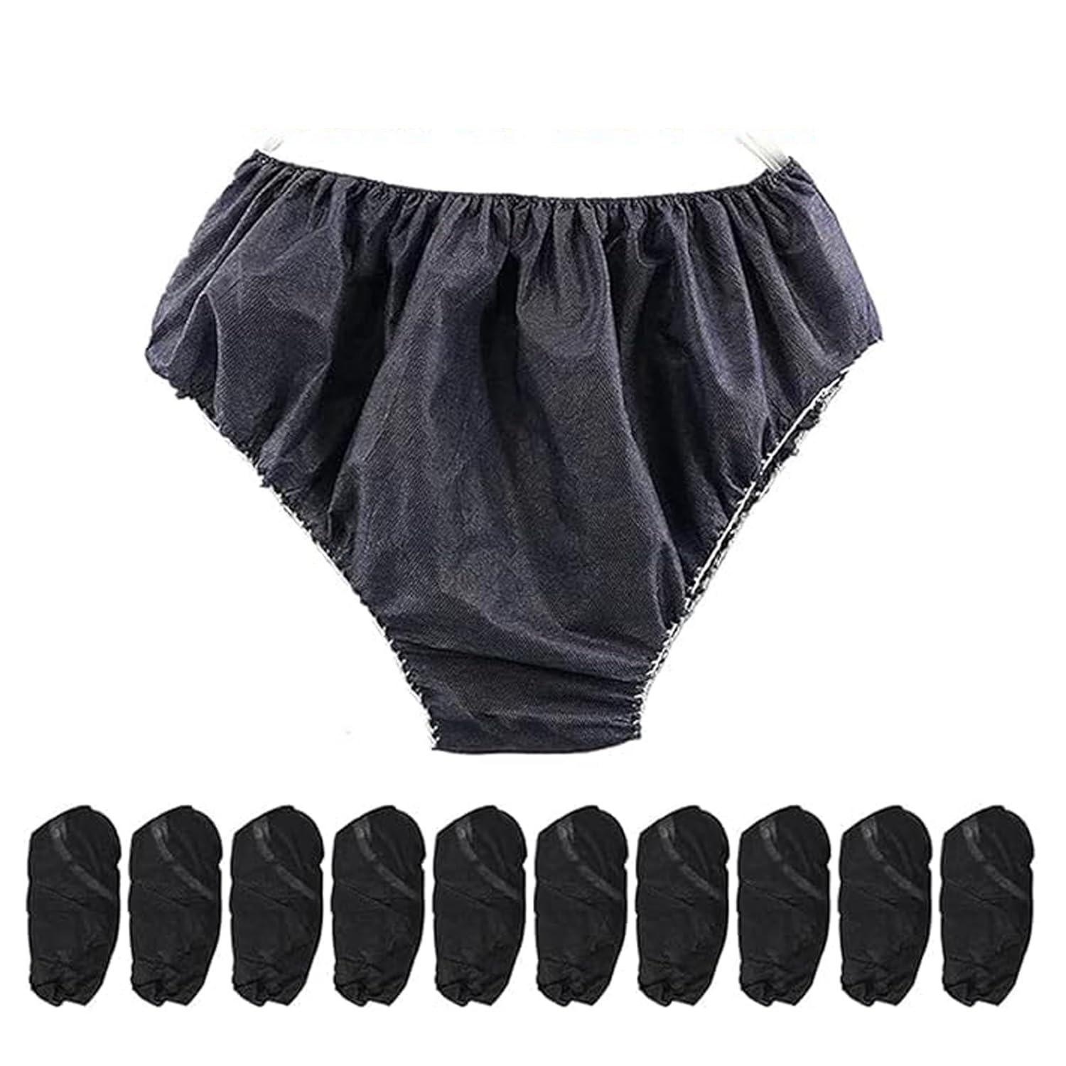 Disposable Underwear | Brief for Travel, Trekking, Camping, spa, Herbal Treatments, Hospital Stay, & Specially Designed for Men & Woman (20 Pcs Black) a3-image-16
