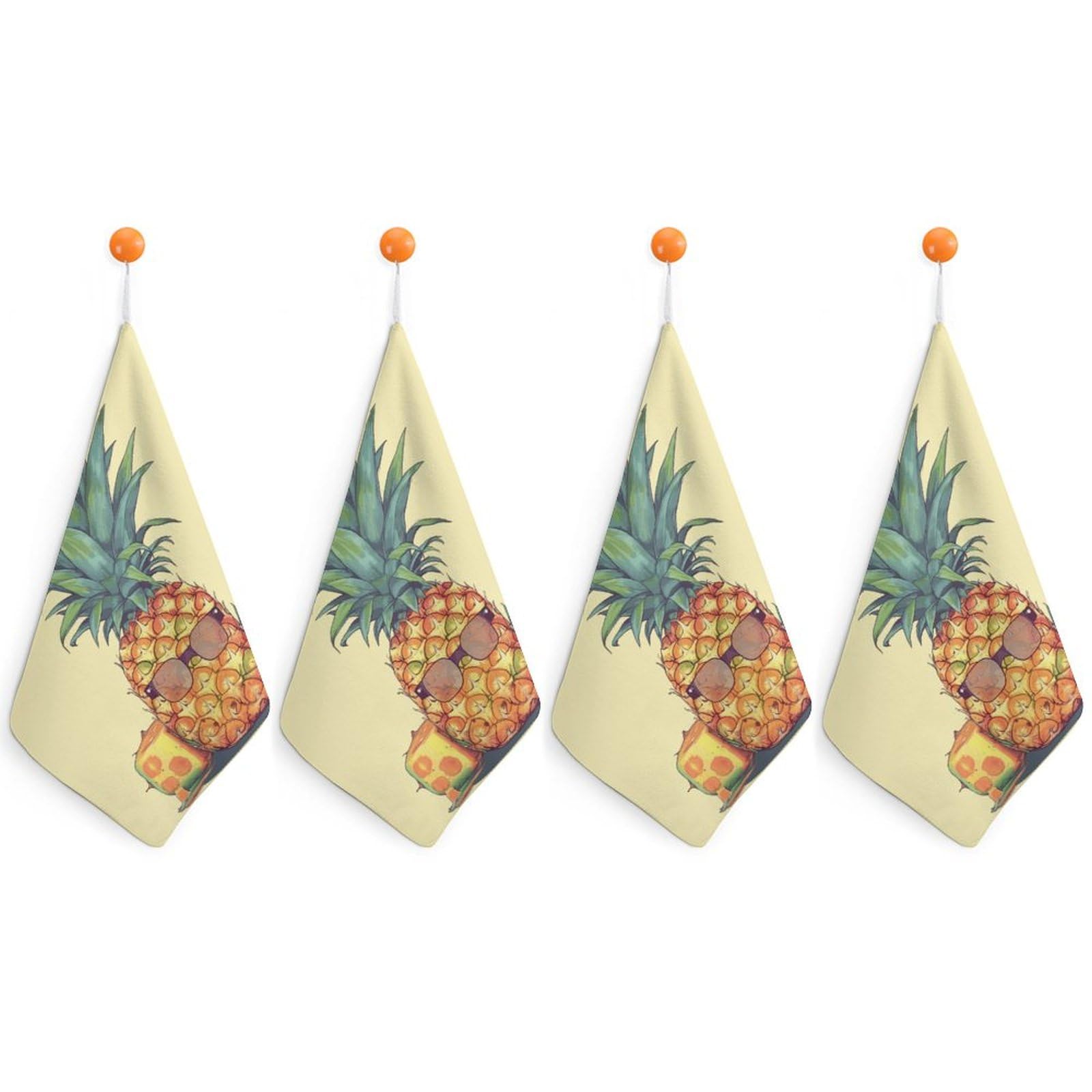 Serviette de salle de sport et spa au motif ananas