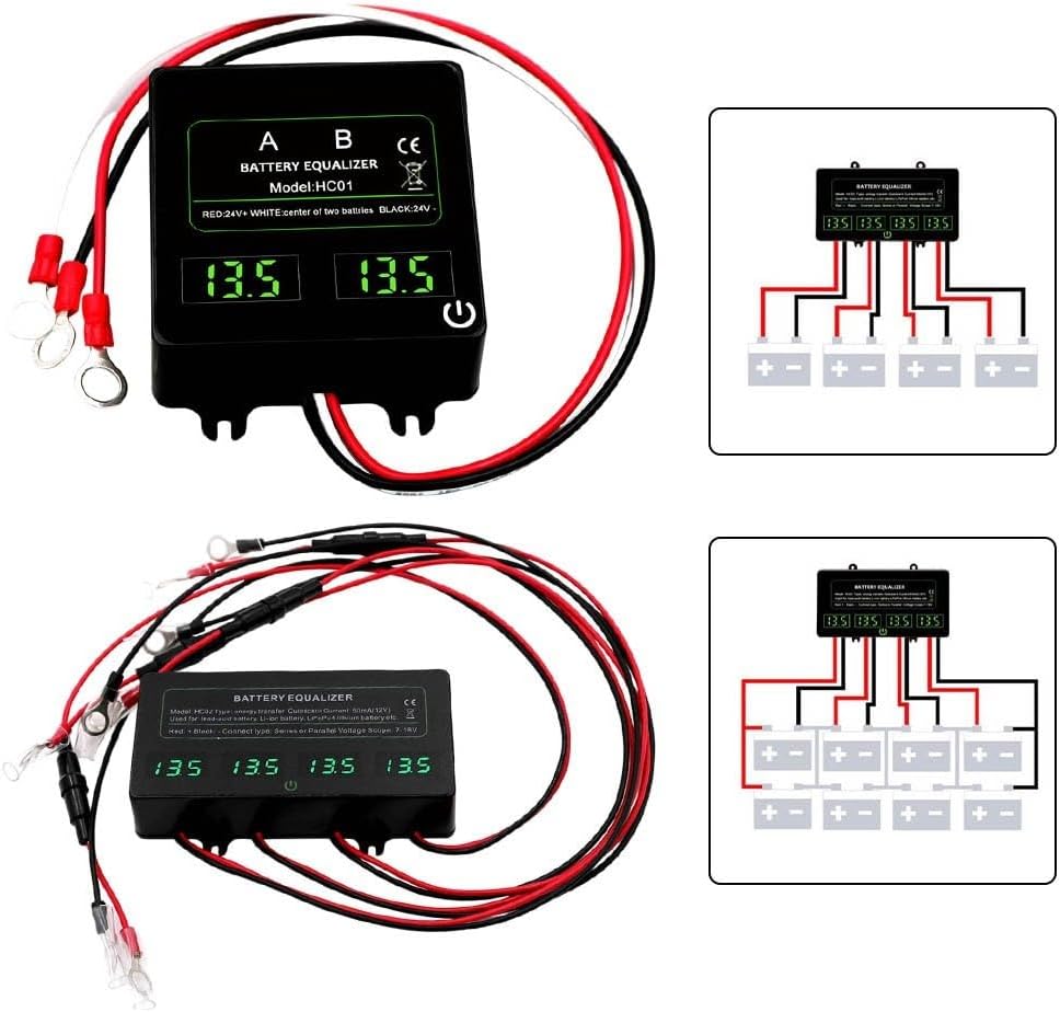 Reliable Battery Voltage Balancer HC01 HC02 for 24V 48V Systems with Touch Switching Feature (HC01-SW)