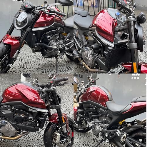 LZLRUN Premium Glossy Liquid Metal Red Vinyl Wrap Sticker for Car DIY Self Adhesive Decal Super Gloss Blood Red Wrap Film (1ft × 5ft) - Thumbnail 2
