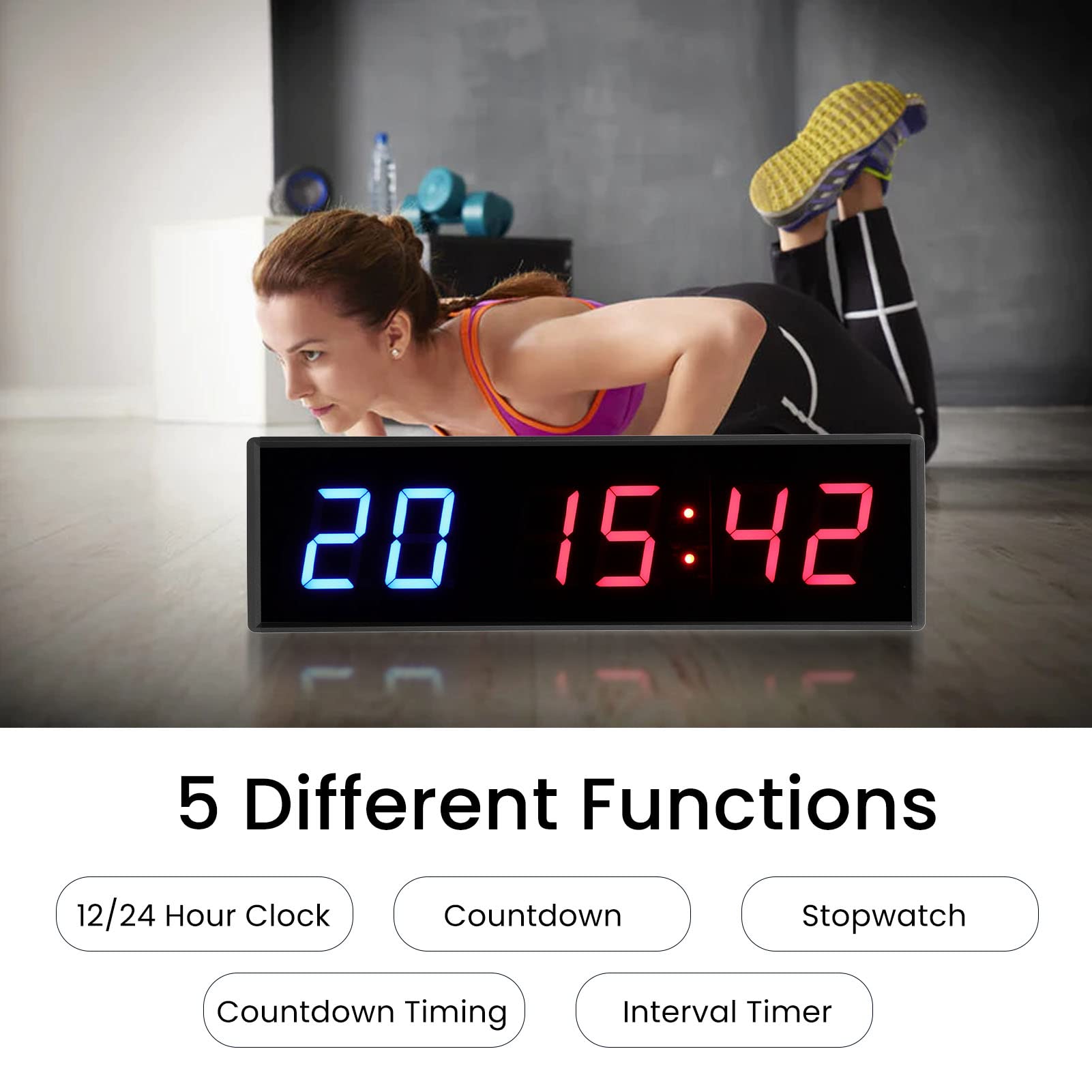 Minuterie De Compétition Jieotwice – Chronomètre Numérique LED 6 Chiffres Avec Télécommande – Idéal Pour Le Sport, La Cuisine, Les Entraînements Minuterie De Compétition Jieotwice – Chronomètre Numérique LED 6 Chiffres Avec Télécommande – Idéal Pour Le Sport, La Cuisine, Les Entraînements