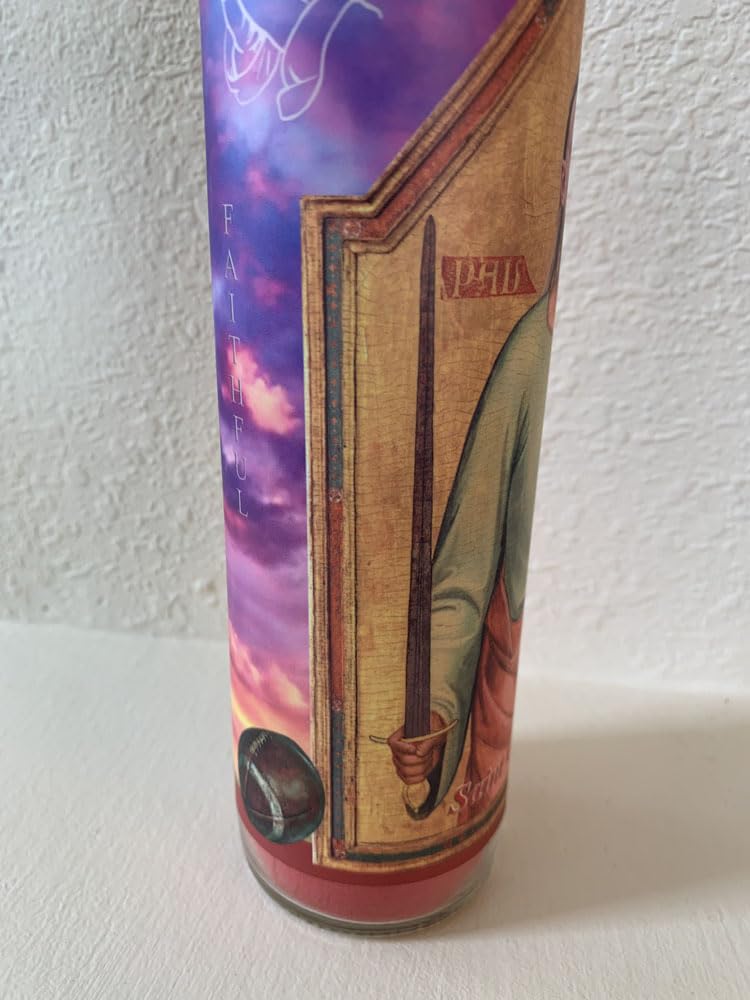 Generic 49ers George Kittle Candle - Saint George Kittle Gameday Prayer Candle - for The 49er Faithful and Their Gameday shrines, Red