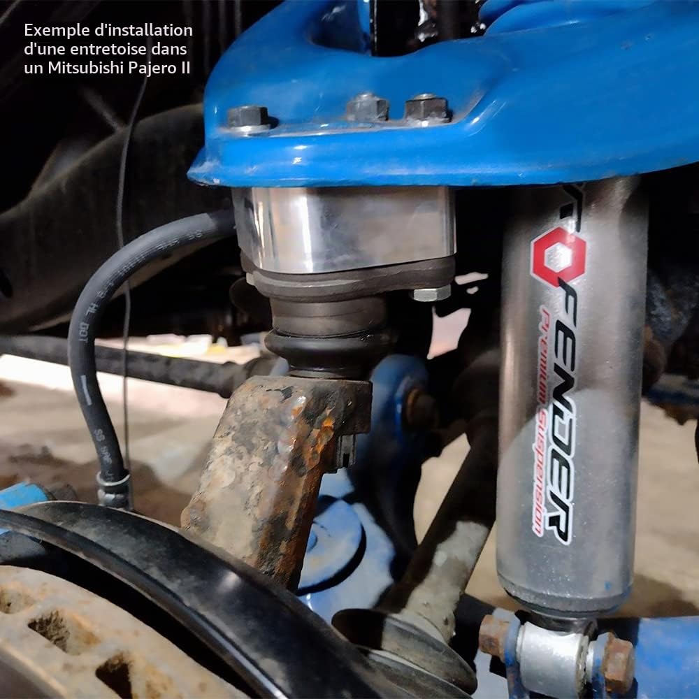 Entretoises de rotules supérieures 30 mm, avec et plaquettes réglage chute, pour Mitsubishi Pajero II, Sport I, L200 suspension Lift, bras Tuning