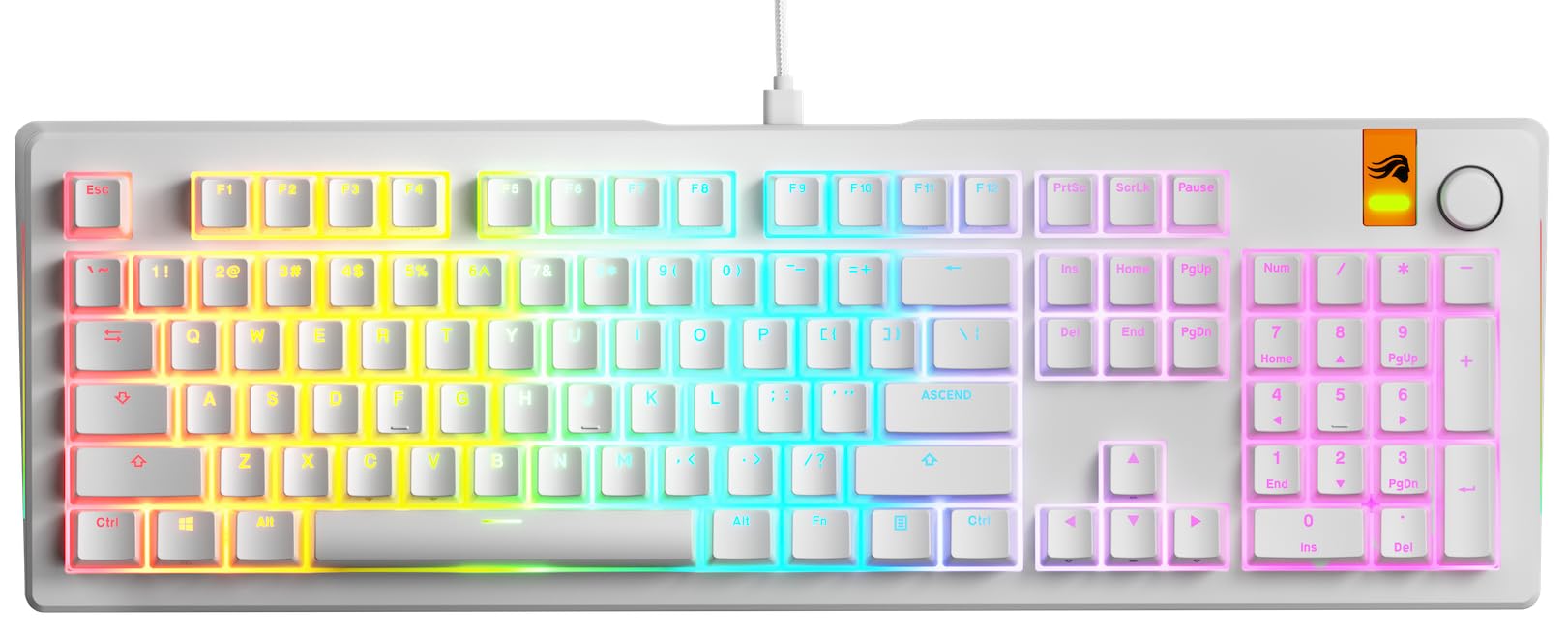 GLORIOUS Gaming GMMK 3 tastiera Rapid Trigger, Hall Effect, polling 8K, switch magnetici e meccanici MX, tastiera 100% hot swap, guarnizioni modulari, Doubleshot Keycaps PBT, QWERTY americano