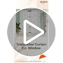 Image of Tranquebar Curtain Co. Window Curtains 5 Feet, 60-65% Room Darkening, Pink Bird Print, Cotton Curtains for Window, Cotton Curtains 5 Feet Long Set of 2, BackTab Loops, Design Yori (152 cm) - Set of 2