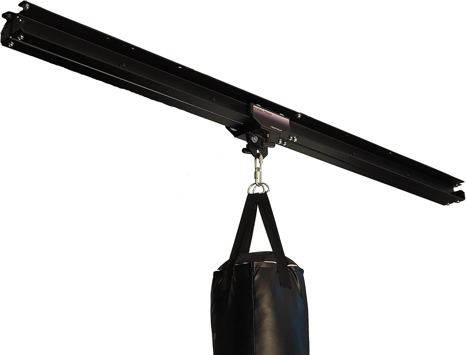 Firstlaw Fitness I-Beam Rolling Mount & 8 Feet Rail - with Remote Brake System - Black Rolling Mount - Made in The USA